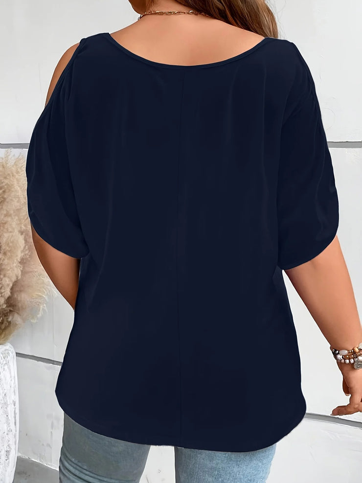 HEIDI - T-shirt oversize con spalle scoperte