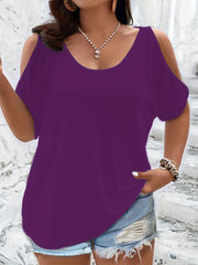 HEIDI - T-shirt oversize con spalle scoperte