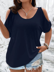 HEIDI - T-shirt oversize con spalle scoperte